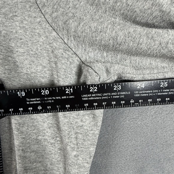 Nike Sweater Mens Size XL Gray Swoosh Full Zip Up Hoodie Sweatshirt - Picture 3 of 5